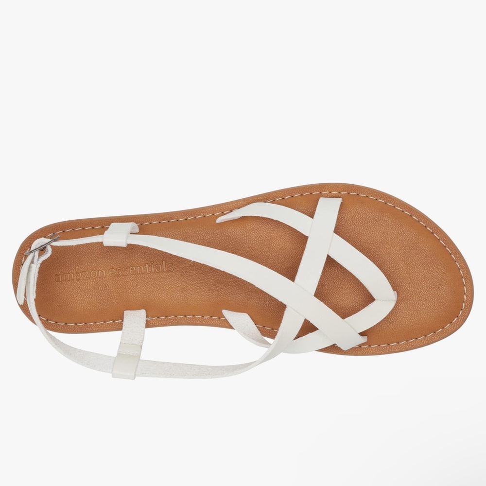 Amazon Essentials Women's White Sandals